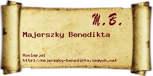 Majerszky Benedikta névjegykártya